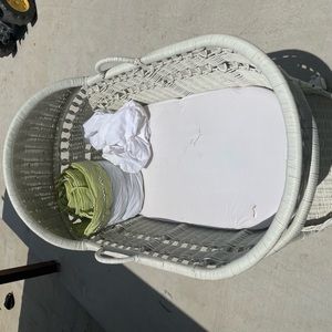 Pottery barn wicker bassinet